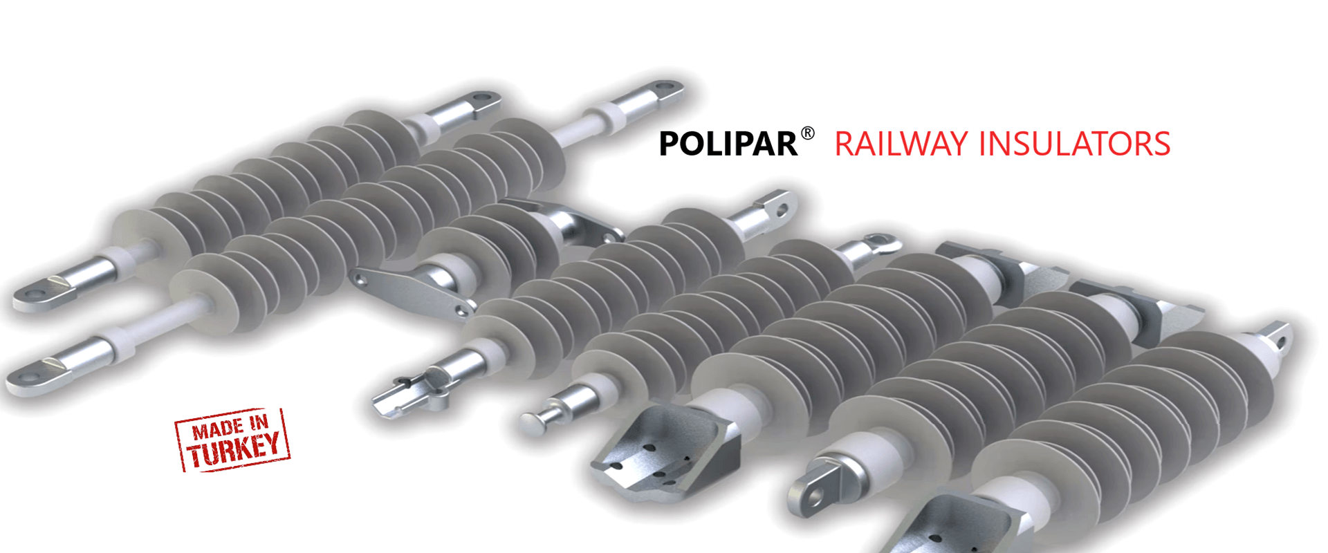 54 railway insulator demir yolu izolatör polipar 